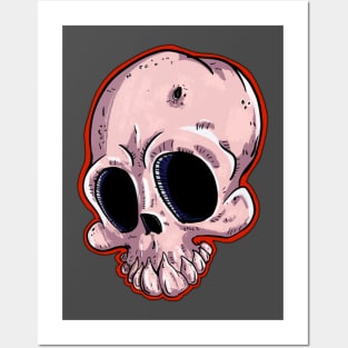 No Eye Skull Guy Posters and Art